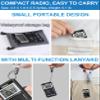 ZHIWHIS Portable Radio, AM FM Receiver with Sleep Timer, Rechargeable Stereo Radios with Digital Clock, DSP Tuner with Preset Function Pocket Walkmen for Walking Travel view 3
