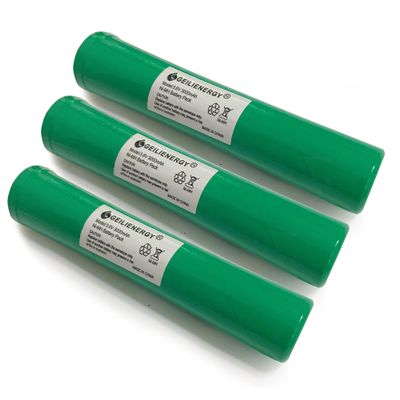 GLEPOWEER 3.6V 3000mAh Ni-MH Battery (3PACK) Compatible with Streamlight Stinger 75375 75175 LED HP, XT,DS,PolyStinger, Pelican M9, FL126 Flashlight