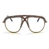 bullabulling Square Diamond Rhinestone Blue Light Blocking Glasses Metal reading glasses Crystal Eyeglasses (color, 1.25) view 2