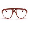 bullabulling Square Diamond Rhinestone Blue Light Blocking Glasses Metal reading glasses Crystal Eyeglasses (red, 3.25) view 2