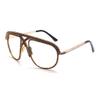 bullabulling Square Diamond Rhinestone Blue Light Blocking Glasses Metal reading glasses Crystal Eyeglasses (brown, 2.75) view 1