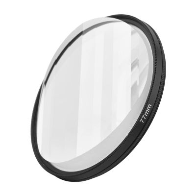 Andoer 77mm Linear Glass Prism Lens Filter Professional Kaleidoscope Lens Filter Photography Accessory for DSLR Camera Portrait Night Scene Photography