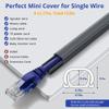 One Cord Cover Wall 153in(9X L17in) - Mini Wire Hider, Wire Cover for Hiding Speaker Wire, Baby Monitor Cord - Paintable Wire Channel for Cable Concealer, W0.5in H0.3in, CMR05 Grey view 2