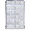 CKMSYUDG Mechanical Numeric Keypad GATERON Brown Switch Wired Gaming Keypad Crystal Case White Backlit 21 Keys Numpad Keypad view 1
