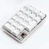 CKMSYUDG Mechanical Numeric Keypad GATERON Brown Switch Wired Gaming Keypad Crystal Case White Backlit 21 Keys Numpad Keypad view 2