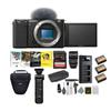 Sony Alpha ZV-E10 APS-C Interchangeable Lens Mirrorless Vlog Camera Body (Black) Content Creator's Bundle (8 Items) view 1