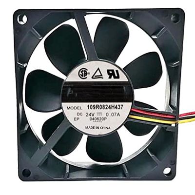 109R824H437 Fan 24V 0.07A 80mm80mm25mm 3-pin Cooling Fan