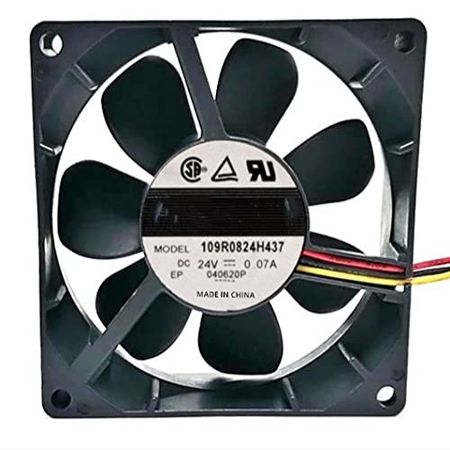 109R824H437 Fan 24V 0.07A 80mm80mm25mm 3-pin Cooling Fan