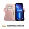 Dreem Bundle: Fibonacci Wallet-Case for iPhone 13 Pro with Da'Vinci Apple iPad Pro 12.9 Case - Rose view 2