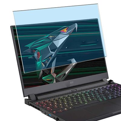 Puccy Anti Blue Light Tempered Glass Screen Protector Film, compatible with GIGABYTE AORUS 15P XD 15.6" laptop (Active Area Cover Only) Protective Protectors Guard