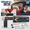 PyleUsa 300-Watt Stereo Receiver Power Amplifier - AM/FM/MP3/USB/AUX Stereo Receiver, Single DIN, Bluetooth Compatible, 25 Band EQ, Balance, Fader LCD Display with Remote Control (Black) - PLML51DB view 3