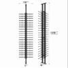 Ultra Wine Racks Floor-to-Ceiling Mount Display (2 Side, Double Deep, Black, Holds 84 Wine Bottles) - Modern Metal Wine Storage for Wine Cellars, Home Bars, Kitchens, & Dining Rooms view 3