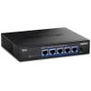TRENDnet 5-Port 10G Switch, TEG-S750, 5 x 10G RJ-45 Ports, 100Gbps Switching Capacity, Supports 2.5G and 5G-Base-T Connections, Ethernet Splitter, NDAA & TAA Compliant, Lifetime Protection, Black view 1