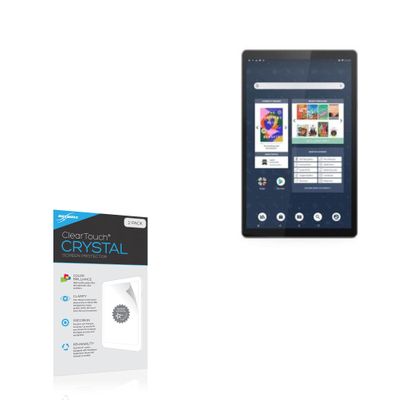 BoxWave Screen Protector Compatible with Barnes & Noble Nook HD Tablet Designed with Lenovo (10 in) - ClearTouch Crystal (2-Pack), HD Film Skin - Shields from Scratches