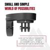 KOM Cycling Aero Garmin Bike Mount from GoPro Adapter for Garmin Bike Mounts and Wahoo Elemnt Mounts Bundle view 4