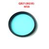 jsygorge AR Coated M58 Camera IR Cut Filter QB21 BG38 Blue Optical Glass view 2