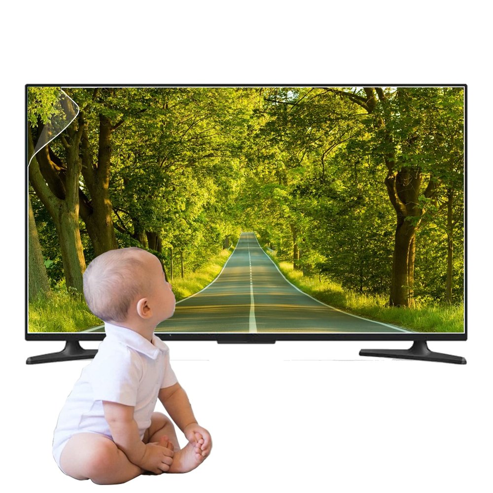 AIZYR 32-75 Inch TV Screen Protector, Anti Blue Light/Anti Scratch Film - Glare Relieve Screen Filter for LCD, LED, OLED & QLED 4K HDTV,65 in 1429 X 804mm