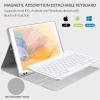 BQSS for iPad 9th Generation Case with Keyboard 10.2 Inch, Detachable Wireless Bluetooth Keyboard Case with Pencil Holder for iPad 9th/8th/7th, for iPad Air 3rd Gen/Pro 10.5 inch (Gray) view 4
