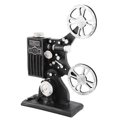 Film Projector Model, Vintage Movie Projector Figurine Figure Props for Home Decor