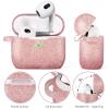 2 Pack Case for Airpods 3 - VISOOM Airpods 3rd Cases 2021 Silicone for iPod 3 Earbuds Case Cover Women Wireless Charging Case with Accessories Girl Bling Keychain view 2
