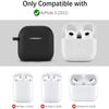 2 Pack Case for Airpods 3 - VISOOM Airpods 3rd Cases 2021 Silicone for iPod 3 Earbuds Case Cover Women Wireless Charging Case with Accessories Girl Bling Keychain view 3