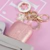 2 Pack Case for Airpods 3 - VISOOM Airpods 3rd Cases 2021 Silicone for iPod 3 Earbuds Case Cover Women Wireless Charging Case with Accessories Girl Bling Keychain view 4