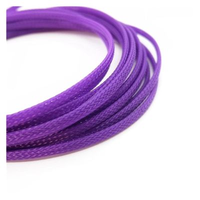 FHYTGBS Three-Wire Braided Mesh Casing-Insulated Braid Sleeving 3/4/6/8/10/12/14mm Tight 1/5/10M High Density Wire Wrap Sheath Protection Cable Sleeve (Color : Purple, Inside Diameter : 10mm)