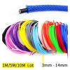 FHYTGBS Three-Wire Braided Mesh Casing-Insulated Braid Sleeving 3/4/6/8/10/12/14mm Tight 1/5/10M High Density Wire Wrap Sheath Protection Cable Sleeve (Color : Purple, Inside Diameter : 10mm) view 2