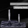 Miumaeov Portable Gasoline Tamping Plate, Vibrating Disk Rock Drill for Ramming Plate, Jack Compactor Manganese Steel Rammer Hammer Snoring Plate Crushing Plate Quarrying Petrol Pick Black view 2