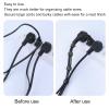 100 Pieces Cable Tape, Reusable Cable Ties,Cable Ties, Wire Cable Organizer Ties for Cable Fastening Fastening Clevises Self Adhesive view 4
