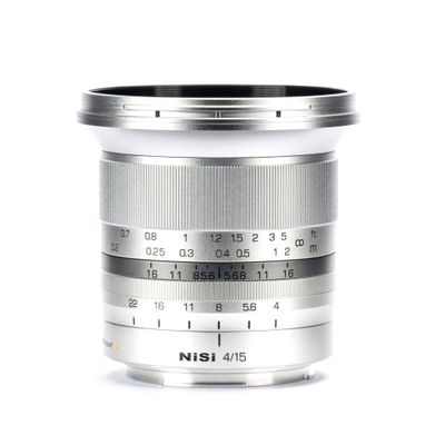 NiSi 15mm f/4 Sunstar Lens for Z Mount | Super Wide Angle Full Frame ASPH Lens (Silver)
