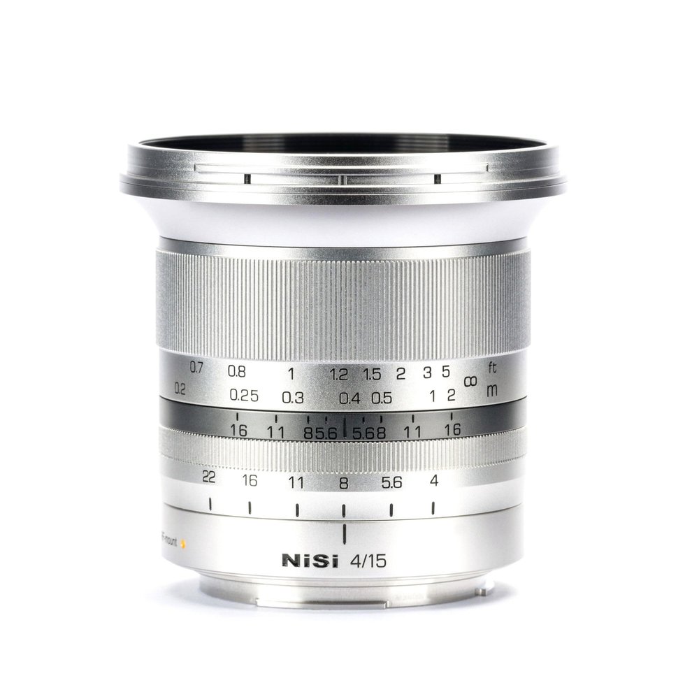 NiSi 15mm f/4 Sunstar Lens for Z Mount | Super Wide Angle Full Frame ASPH Lens (Silver)