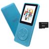 MP3 Player 32GB with Speaker Earphone Portable Mini Light Blue Music Player Support Voice Recorder E-Book 1.8 inch HD Screen Support up to 128GB view 1