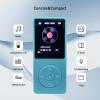 MP3 Player 32GB with Speaker Earphone Portable Mini Light Blue Music Player Support Voice Recorder E-Book 1.8 inch HD Screen Support up to 128GB view 3