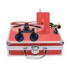 ORILAO Loupes 3.5X-420mm Working Distance Binocular Optical Glass 5W Metal Filter HeadLamp Aluminum Box (Red) view 1