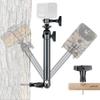 2-Ball-Head Adjustable Outdoor Phone Trail Action Camera Hunting Video Recording Vlogging Time Lapse Mount Serurety Camera Mounting Gear for iPhone Samsung GoPro Insta360 Akaso Blink Arlo view 1