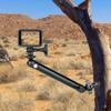 2-Ball-Head Adjustable Outdoor Phone Trail Action Camera Hunting Video Recording Vlogging Time Lapse Mount Serurety Camera Mounting Gear for iPhone Samsung GoPro Insta360 Akaso Blink Arlo view 3