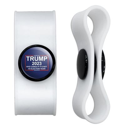 GRAPHICS & MORE Trump 2023 Headphone Earbud Cord Wrap - Charging Cable Manager - Wire Organizer Set of 2 - White