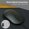 YUMQUA Computer Mouse Wired Bulk, Silent Optical USB Corded Mouse Mice Bulk for Laptop PC Chromebook, Black view 2