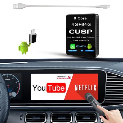 2024 New Wireless CarPlay & Android Auto Adapter - 4G+64G+SIM for 2016+ Cars
