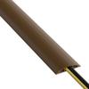 D-Line 6ft Floor Cord Cover, Cable Protector, Hide Extension Cords, Protect Cords, Prevent Cable Trips, Heavy Duty Cord Hider - Cable Cavity = 0.63" (W) x 0.31" (H) - Brown view 1