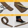 D-Line 6ft Floor Cord Cover, Cable Protector, Hide Extension Cords, Protect Cords, Prevent Cable Trips, Heavy Duty Cord Hider - Cable Cavity = 0.63" (W) x 0.31" (H) - Brown view 2