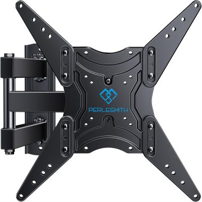 PERLESMITH Full Motion TV Wall Mount for 26-60 Inch TVs, TV Mount with Articulating Arms Swivels Tilt Extension - Wall Mount TV Brackets VESA 400x400 Fits LED LCD OLED 4K TVs Up to 77 lbs