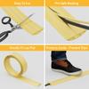 D-Line 6ft Floor Cord Cover, Floor Cable Protector, Extension Cord Cover, Protect Wires & Prevent Cable Trips, Cable Management Solution - Cord Cavity = 0.63" (W) x 0.31" (H) - Safety Yellow view 2