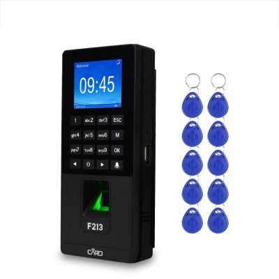 Time Attendance Machine Office Electronics Biometric Fingerprint Access Control Keypad Password Time Attendance Machine Support TCP/IP Network USB Employee Check-in (Color : Not Support TCP IP)