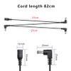 GELRHONR Daisy Chain Guitar Effect Pedal Power Supply Cable, Right Angle DC 5.5x2.1mm, 90 Degree DC 5521 Female to 3 Male for CCTV Security Camera, DVR, LED Strip Light Etc view 4