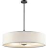 Bailey Street Home 5 Light Pendant with Transitional Inspirations 12 inches Tall by 30 inches Wide-Black Finish Transitional Pendant/Semi Flush 147-Bel-4187290 view 1