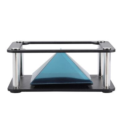 3D Holographic Display Pyramid Stands Projector, 3.5-6 Inch Mobile Smartphone Hologram, for Corporate Product Display, Cartoon Interaction, Entertainment(Cylindrical)