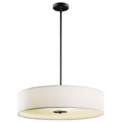 Bailey Street Home 3 Light Convertible Pendant with Transitional Inspirations 6 inches Tall by 24 inches Wide-Olde Bronze Finish Transitional Pendant/Semi Flush 147-Bel-648793