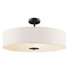 Bailey Street Home 3 Light Convertible Pendant with Transitional Inspirations 6 inches Tall by 24 inches Wide-Olde Bronze Finish Transitional Pendant/Semi Flush 147-Bel-648793 view 3